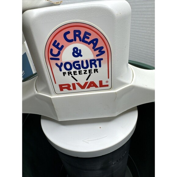 Vintage Rival Electric Ice Cream Freezer Maker 6 Qt Quart Model 8605 USA Green - Picture 5 of 16